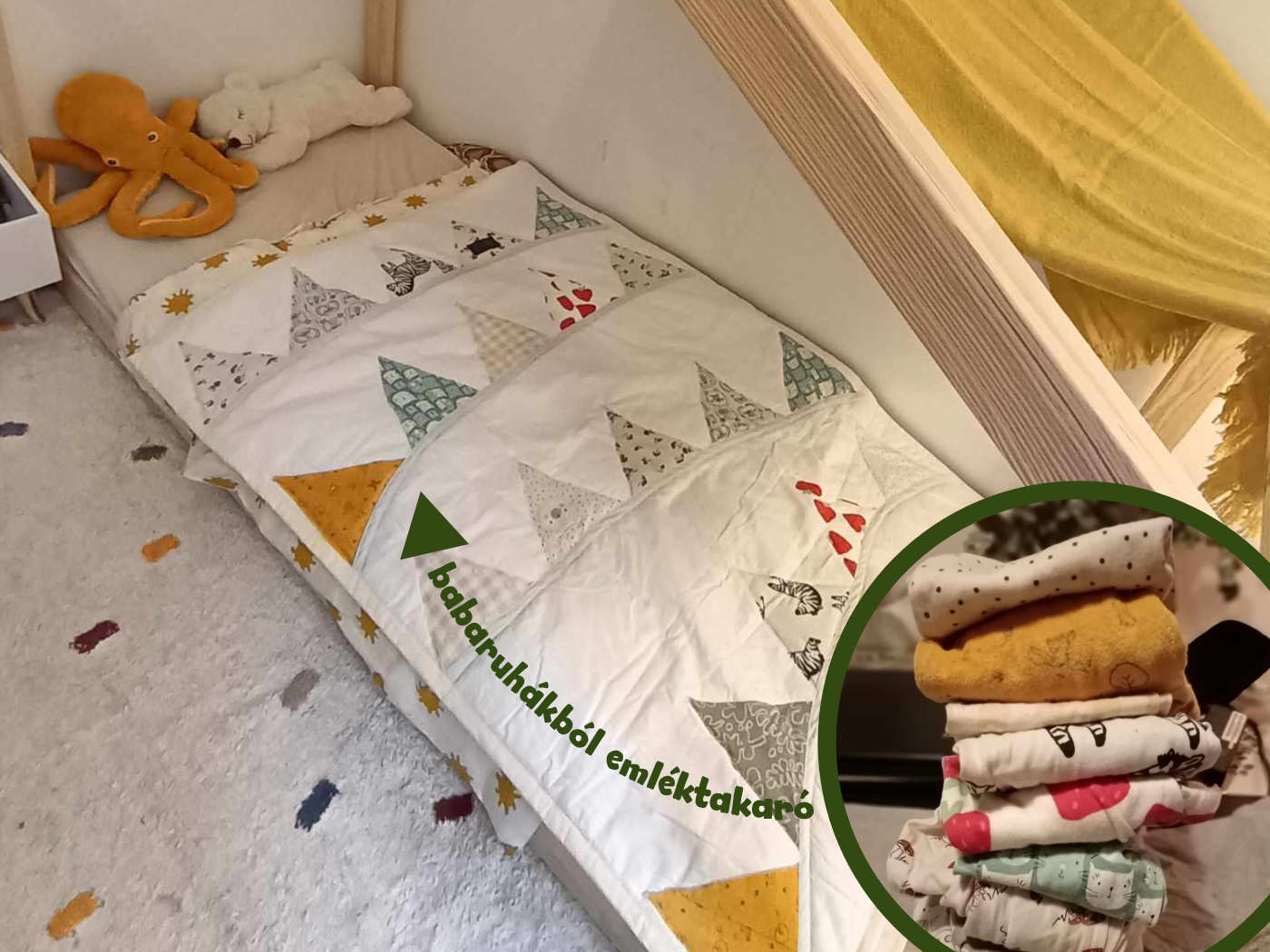 EMLÉKTAKARÓ - elsuhanó évek emlékei takaróba zárva