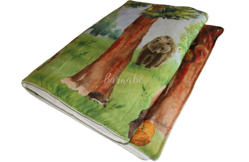 Akvarell erdő falvédő