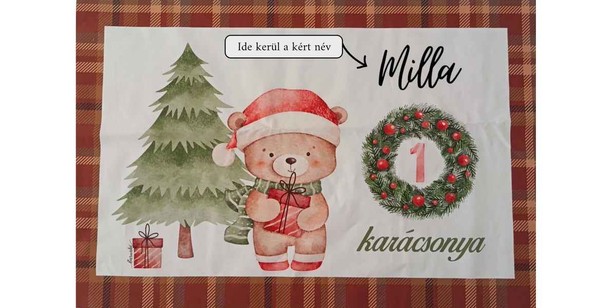 Varrd magad - DIY első karácsonyos, névre szóló párna varró csomag
